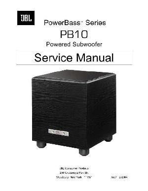 Сервисная инструкция JBL PB-10 ― Manual-Shop.ru