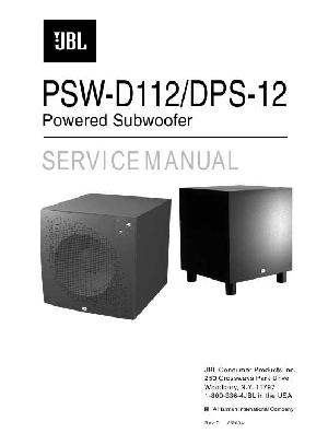 Сервисная инструкция JBL PSW-D112, DPS-12  ― Manual-Shop.ru