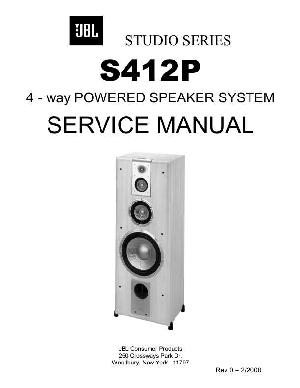Service manual JBL S-412P  ― Manual-Shop.ru
