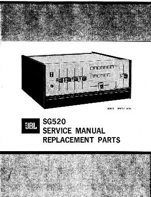 Service manual JBL SG-520  ― Manual-Shop.ru