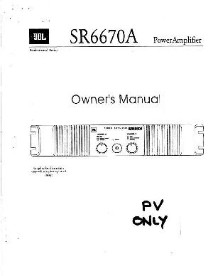 Service manual JBL SR-6670A  ― Manual-Shop.ru