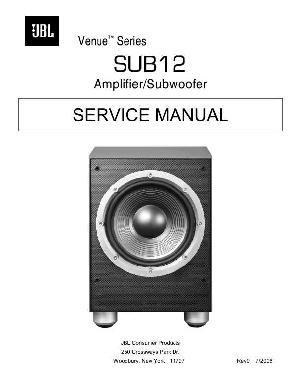 Service manual JBL SUB-12 ― Manual-Shop.ru