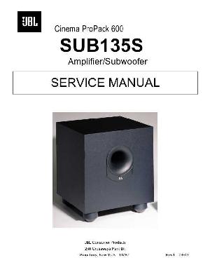 Сервисная инструкция JBL SUB-135S ― Manual-Shop.ru