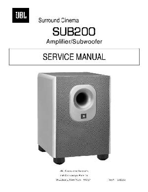 Сервисная инструкция JBL SUB-200 ― Manual-Shop.ru