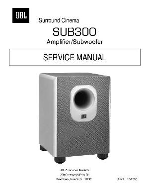 Сервисная инструкция JBL SUB-300 ― Manual-Shop.ru