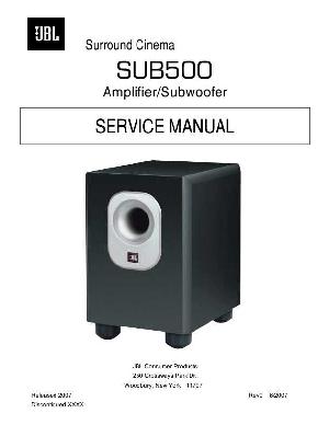 Сервисная инструкция JBL SUB-500 ― Manual-Shop.ru
