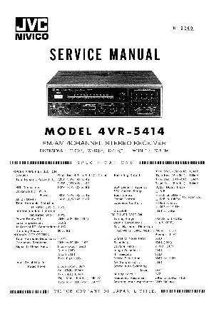 Сервисная инструкция JVC 4VR-5414 ― Manual-Shop.ru