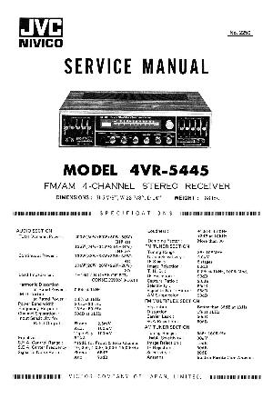 Сервисная инструкция JVC 4VR-5445 ― Manual-Shop.ru