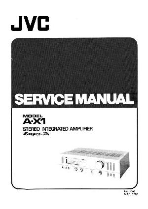 Сервисная инструкция JVC A-X1 ― Manual-Shop.ru