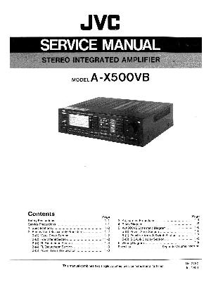 Сервисная инструкция JVC A-X500VB ― Manual-Shop.ru