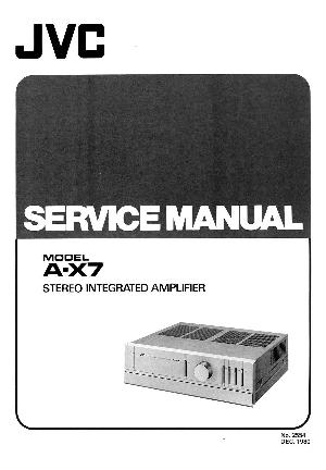 Сервисная инструкция JVC A-X7 ― Manual-Shop.ru