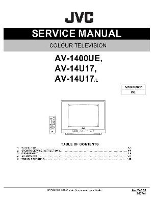 Сервисная инструкция JVC AV-1400UE, AV-14U17 ― Manual-Shop.ru