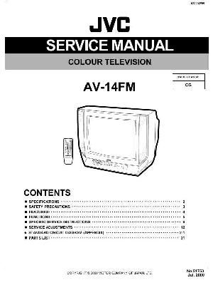 Сервисная инструкция JVC AV-14FM ― Manual-Shop.ru