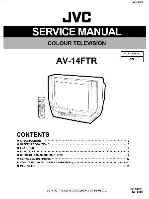 Сервисная инструкция JVC AV-14FTR ― Manual-Shop.ru