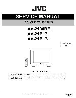 Сервисная инструкция JVC AV-2100BE, AV-21B17 ― Manual-Shop.ru