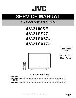 Сервисная инструкция JVC AV-2180SE, AV-21SS27, AV-21SX57, AV-21SX77 ― Manual-Shop.ru