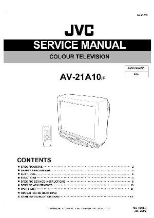 Сервисная инструкция JVC AV-21A10 ― Manual-Shop.ru
