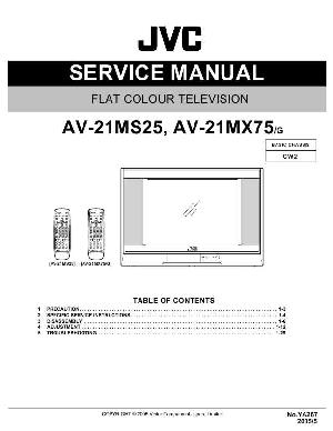 Сервисная инструкция JVC AV-21MS25, AV-21MX75 ― Manual-Shop.ru