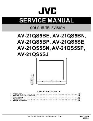 Сервисная инструкция JVC AV-21QS5 ― Manual-Shop.ru