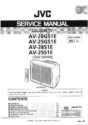 Service manual JVC AV-25S1E, AV-25GS1E, AV-28S1E, AV-28GS1E ― Manual-Shop.ru