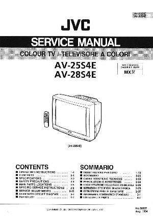 Сервисная инструкция JVC AV-25S4E, AV-28S4E ― Manual-Shop.ru