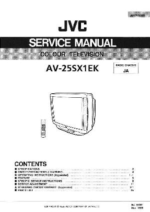 Сервисная инструкция JVC AV-25SX1EK ― Manual-Shop.ru