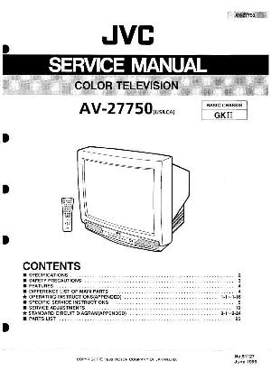 Сервисная инструкция JVC AV-27750 ― Manual-Shop.ru