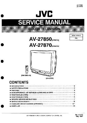 Сервисная инструкция JVC AV-27850, AV-27870 ― Manual-Shop.ru