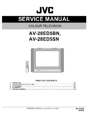 Сервисная инструкция JVC AV-28ED5 ― Manual-Shop.ru