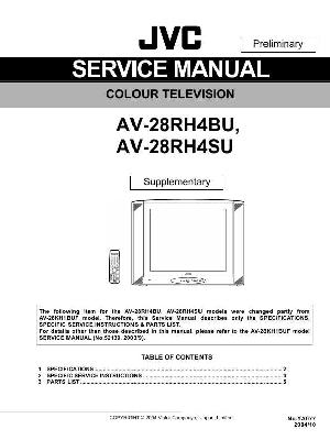 Сервисная инструкция JVC AV-28RH4BU, SU ― Manual-Shop.ru