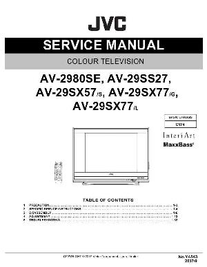 Сервисная инструкция JVC AV-2980SE, AV-29SS27, AV-29SX57, AV-29SX77 ― Manual-Shop.ru