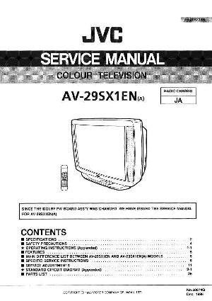 Сервисная инструкция JVC AV-29SX1EN ― Manual-Shop.ru