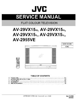 Сервисная инструкция JVC AV-29VX15X, AV-2955VE ― Manual-Shop.ru