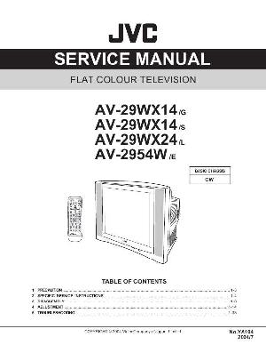 Сервисная инструкция JVC AV-29WX14, AV-29WX24, AV-2954W ― Manual-Shop.ru