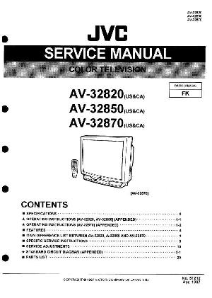 Сервисная инструкция JVC AV-32820, AV-32850, AV-32870 ― Manual-Shop.ru
