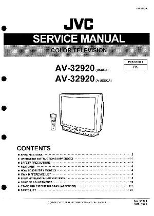 Service manual JVC AV-32920 ― Manual-Shop.ru