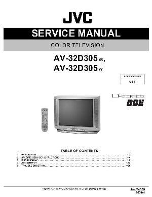 Сервисная инструкция JVC AV-32D305 ― Manual-Shop.ru