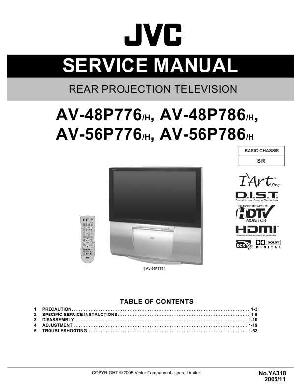 Сервисная инструкция JVC AV-48P776, AV-48P786, AV-56P776, AV-56P786 ― Manual-Shop.ru