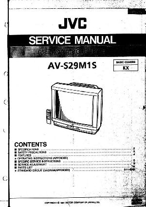 Сервисная инструкция JVC AV-S29M1S ― Manual-Shop.ru