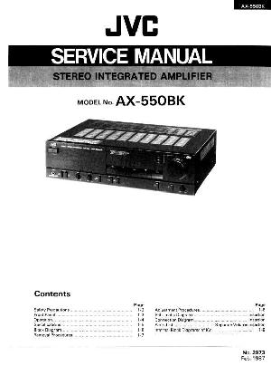 Сервисная инструкция JVC AX-550BK ― Manual-Shop.ru