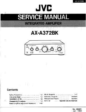 Сервисная инструкция JVC AX-A372BK ― Manual-Shop.ru