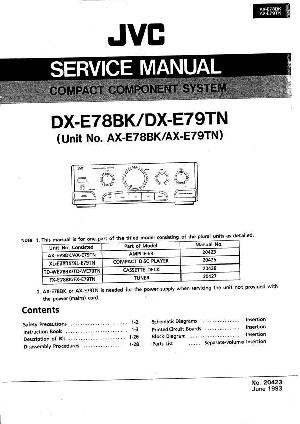 Сервисная инструкция JVC AX-E78BK, AX-E79TN ― Manual-Shop.ru