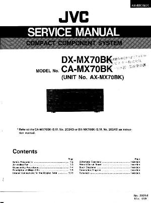 Сервисная инструкция JVC AX-MX70BK ― Manual-Shop.ru