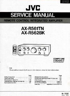 Сервисная инструкция JVC AX-R561TN, AX-R562BK ― Manual-Shop.ru