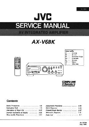 Сервисная инструкция JVC AX-V6BK ― Manual-Shop.ru