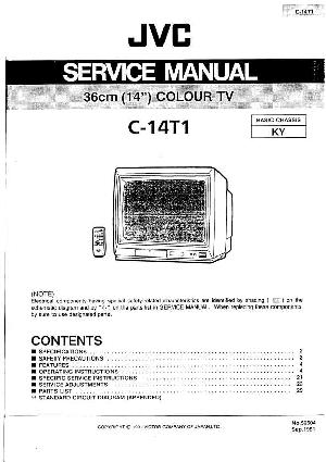 Сервисная инструкция JVC C-14T1 ― Manual-Shop.ru