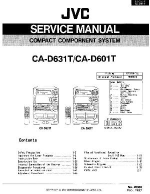 Сервисная инструкция JVC CA-D601T, CA-D631T ― Manual-Shop.ru