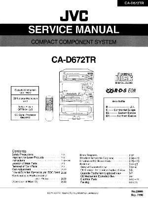 Service manual JVC CA-D672TR ― Manual-Shop.ru