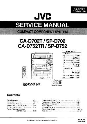 Service manual JVC CA-D702T, CA-D752T ― Manual-Shop.ru