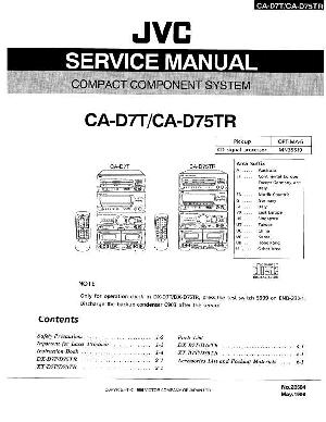 Сервисная инструкция JVC CA-D7T, CA-D75TR ― Manual-Shop.ru